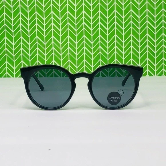 KOMONO Lulu Black Jade Sunglasses NEW cateye - Picture 6 of 11